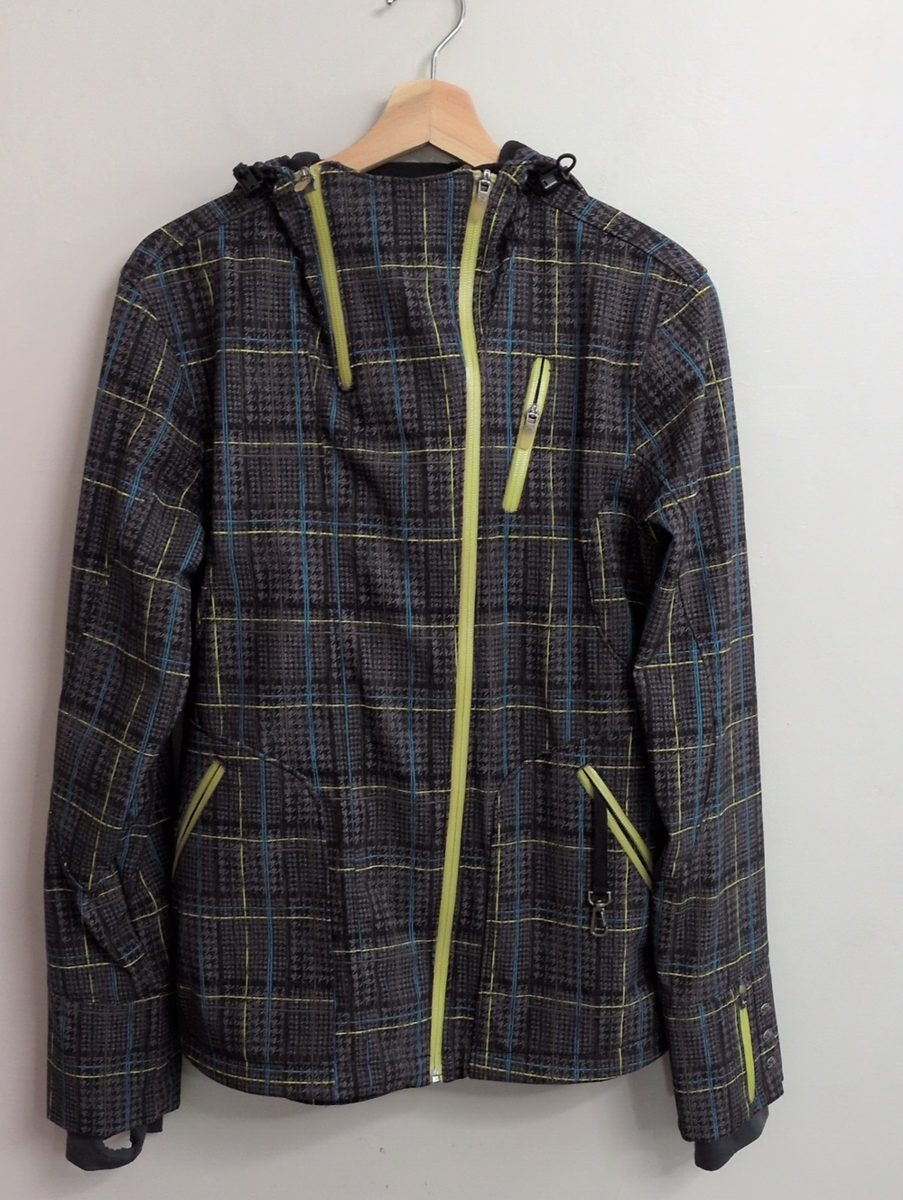 Athleta Plaid Dolomite Ski Jacket